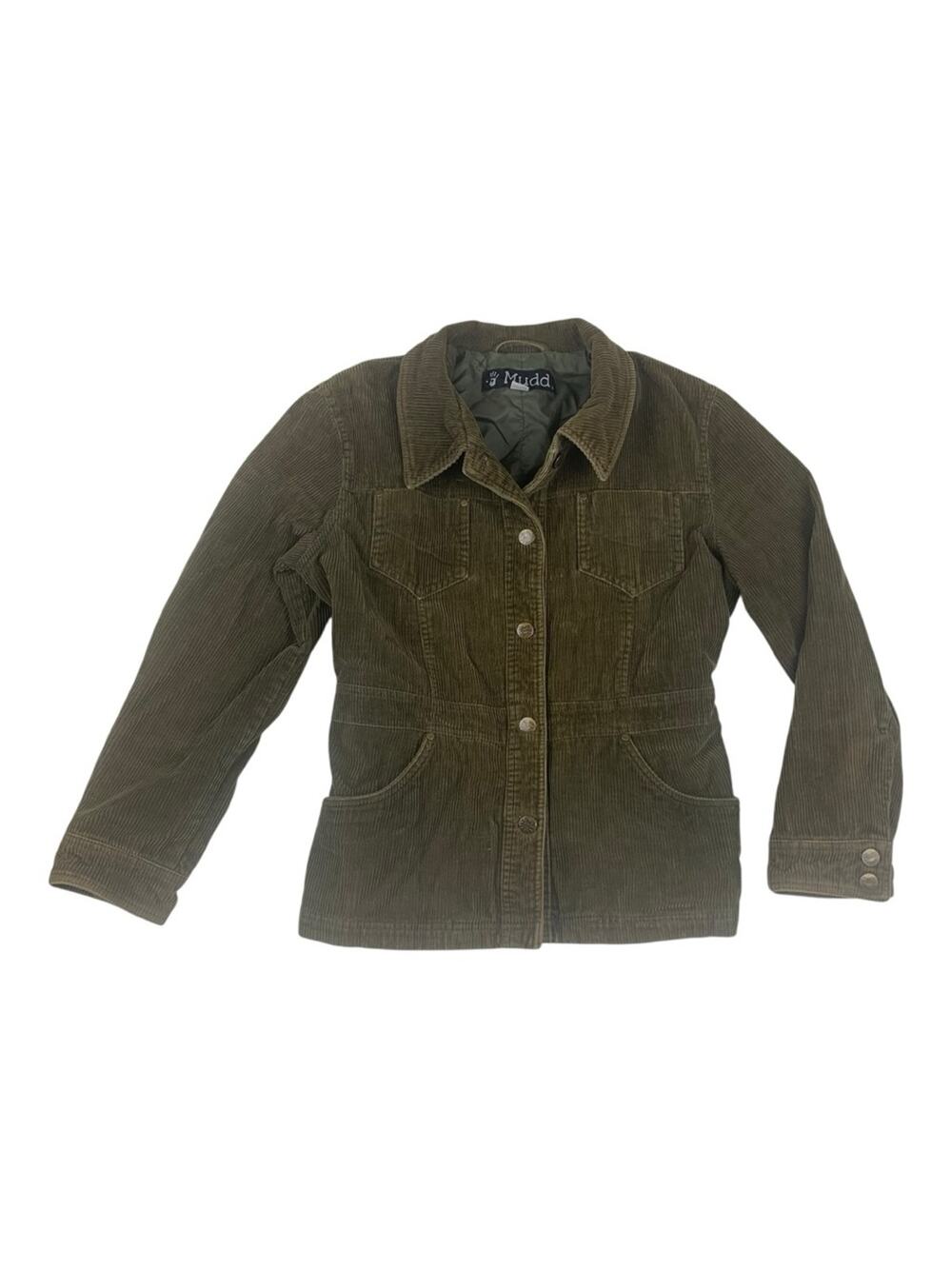 Mudd size medium y2k brown corduroy jacket blazer utility 90s vintage boho